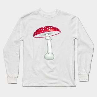 Amanita muscaria fungus Long Sleeve T-Shirt